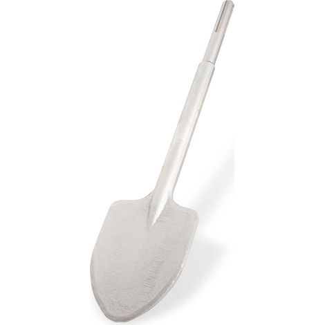 SDS Max Burin : pelle en forme de cœur à poignée 5 points, 18 x 500 x 110 mm, idéale pour creuser, percer dans le sable, le gel et les sols durs, compatible avec les marteaux et burins (1/5)