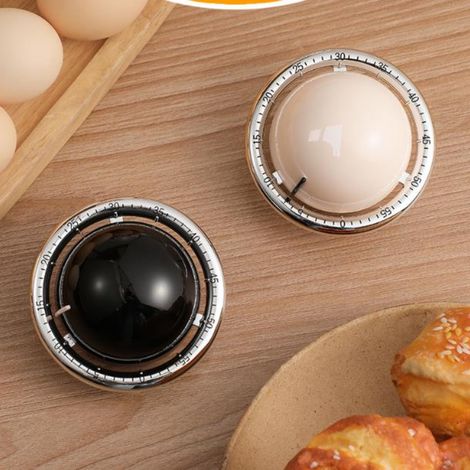 Lot de 2 minuteurs mécaniques multifonctionnels, minuteurs de cuisine à aimantation, 0-60 minutes, sans piles, pour apprendre à cuisiner sainement. (1/5)
