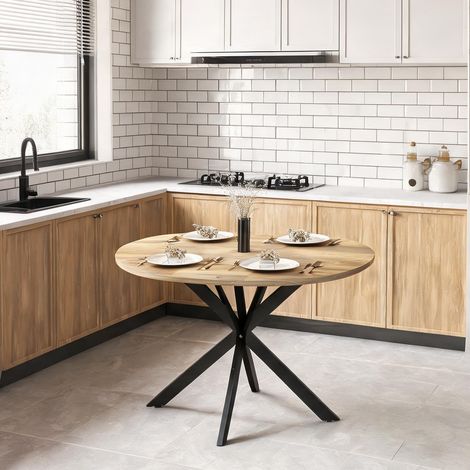 Table de salle à manger réglable de 4 à 135 cm 135 x 100 x 75 cm (1/5)