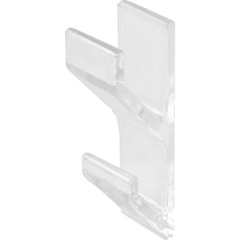 Gancio adesivo Hanstik 20x85mm trasparente (2 unità)