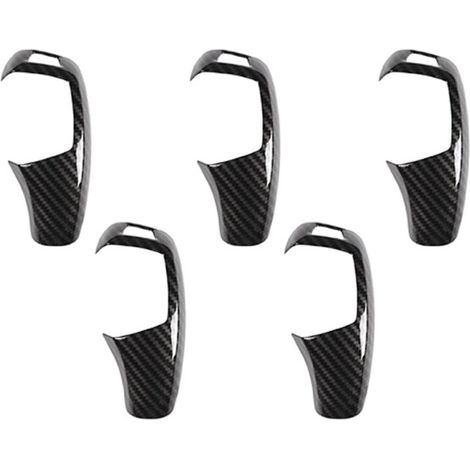 5 coperture in fibra di carbonio per pomello del cambio auto per F20 F30 F31 F34 X5 F15 X6 F16 X3 F25 X4 F26 F1