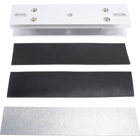 Support de serrure magnétique en forme de U, alliage d'aluminium, 280kg, 600lb, électromagnétique pour porte en verre sans cadre (1/5)