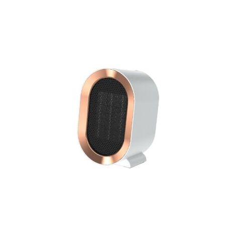 Radiateur soufflant portable en céramique 1 200 W avec 2 réglages de chaleur, protection contre la surchauffe, faible consommation d'énergie, petit radiateur silencieux, idéal pour les chambres, les b (1/4)