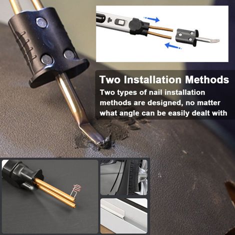Machine de soudage portable pour plastiques, kit de réparation de fissures de panneaux, agrafeuse à chaud, découpe thermique, ensemble d'outils de réparation de trous en plastique avec lumi TRIMEC (1/4)