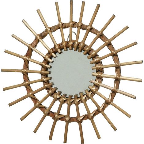 Miroir En Osier ø40x2,5cm (1/4)