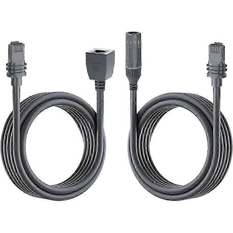 2PCS IP68 1200Mbps Double Shielded Ethernet Extension Cable Adapter for Gen3, 1m (1/5)