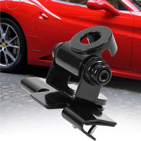 Staffa di montaggio per antenna auto, supporto per radio CB, nera (1/4)