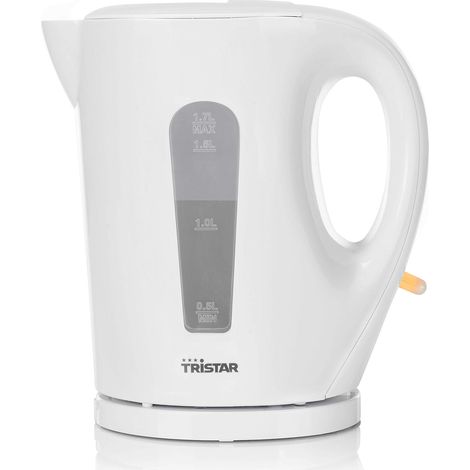 Bouilloire électrique 1,7 L – 2200 W, arrêt automatique Blanc