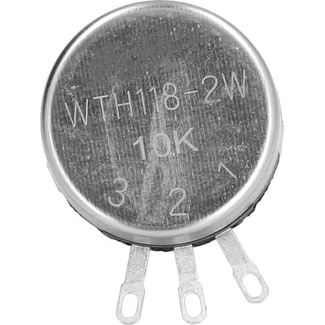 Kit de 20 potentiomètres rotatifs à film de carbone à un tour, composant WTH118-2W10K (1/5)
