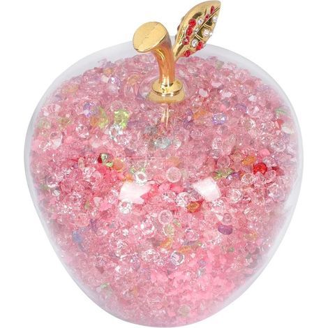 Stück Weihnachtsbaumschmuck aus Glas in Apfelform, leuchtende, kreative Dekoration für Partys und festliche Anlässe zu Hause, für eine romantische Atmosphäre (1/5)