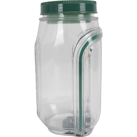 Saladier bocal avec couvercle, compartiment à vinaigrette, compatible micro-ondes et lave-vaisselle, étanche, réutilisable, 1000 ml, ouverture latérale, idéal pour la maison et l'extérieur. (1/5)