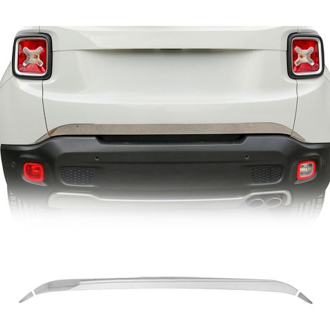 Garniture de Hayon Coffre pour Jeep Renegade 2014-2019 acier inox 3Pcs (1/5)