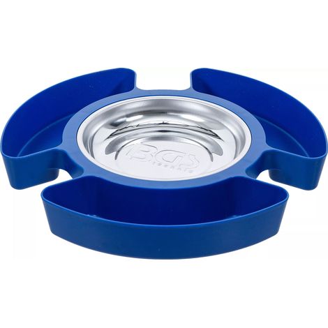 BGS Aimant-Coque adhésive  avec 3 plateaux en plastique  150 mm - 74534 (1/5)