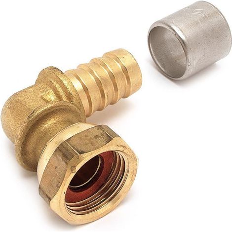 coude à écrou libre - a sertir - tube per - diamètre 16 vers femelle 15 x 21 - sachet 2 pièces - altech (1/2)