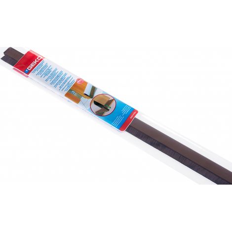 Adhésif en PVC flexible - Brosse bas de porte 100 cm  Couleur: MARRON