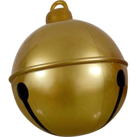 Boule De Noël Gonflable - Boule Décorative Extérieure En Pvc 60 Cm - Pour Jardin Arbre De Noël Porte Fenêtre - 1 Pièce (1/5)