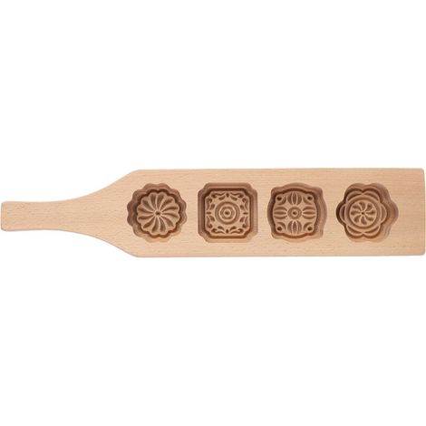 Moule à Gâteau de Lune en Bois pour Pâtisserie, Outil de Cuisson pour Gâteaux à la Pâte Glacée (Taille 1) (1/4)