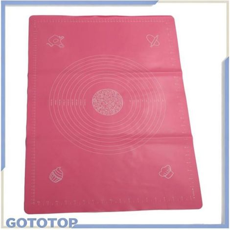Tapis De Pate - Silicone Alimentaire - 50x70 Cm - Antiadhésif Et Antidérapant - Pour Pétrissage Et Abaissement - 1 Pièce (1/5)