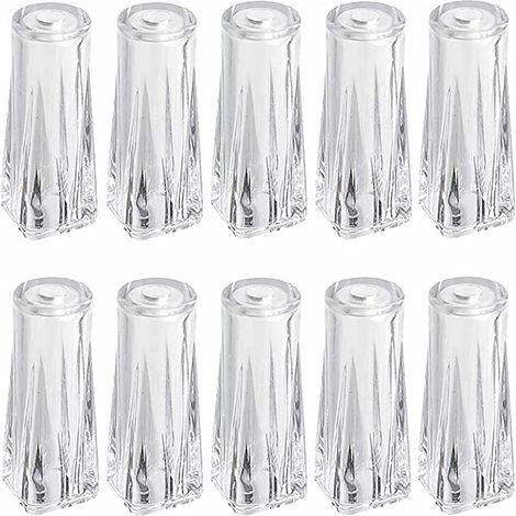 Lot de 10 cordons de serrage en plastique transparent pour stores de fenêtre, stores romains, rideaux, travaux manuels, réparation