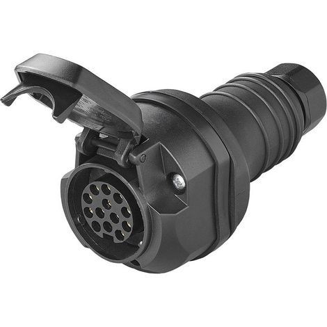 Schwimmende steckdose aus 13 poligem pvc zur kabelbefestigung (1/5)
