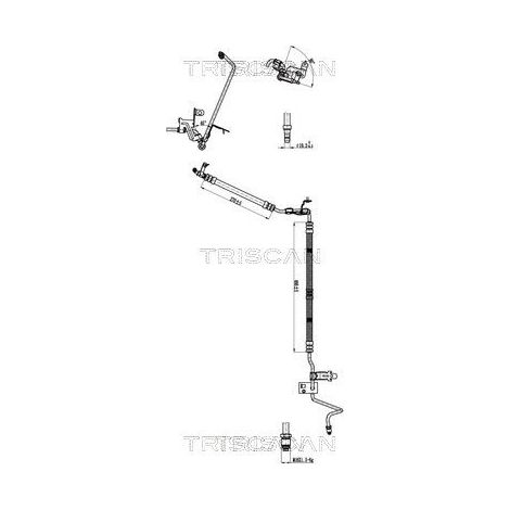 Tuyau hydraulique, direction TRISCAN 8516 28017 CITROËN 16 062 772 80 4014.JW