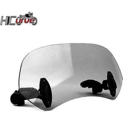Pour Loncin Voge 500 Ds 300rr 180rr 300ds 500ds 650ds : Déflecteur de pare-brise réglable, extension de pare-brise, aileron, verrouillable – Petit modèle fumé (1/5)