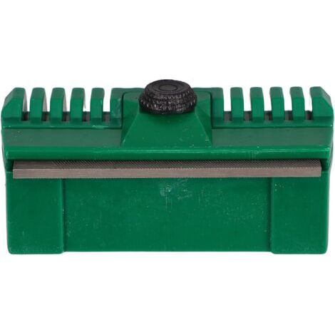 Affilacatene compatto in plastica per motoseghe, strumento per ravvivare e riparare la guida della catena, lima corta e piatta, adatto per uso professionale e fai-da-te. (1/5)