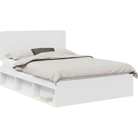 Estructura de cama 150 x 200 cm Madera de pino macizo vidaXL