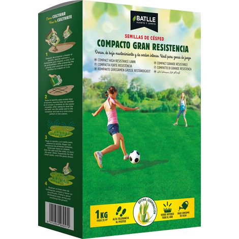 Batlle Semillas Cesped Compacto de Gran Resistencia - Caja 1 Kg