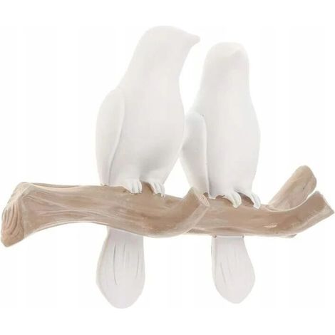 Hook, design bird on tree Hook Hook Wall hook Wall hook Ornamental hook-2 birds 2014.5cm (1/4)