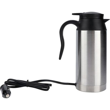 Tasse chauffante électrique pour voiture en acier inoxydable de 750ml, tasse à boire pour véhicule, bouilloire pour voyage (12V) (1/5)