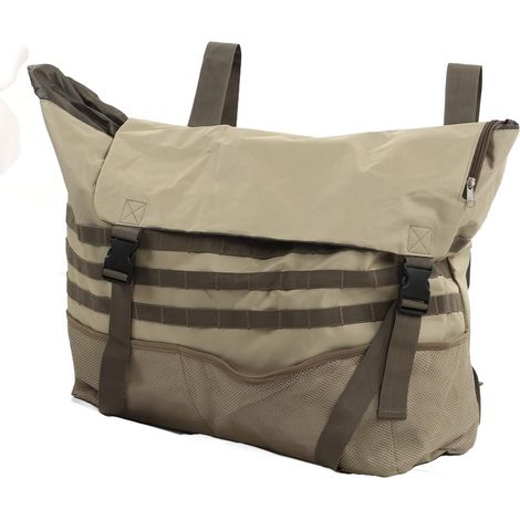 Sac de Rangement pour Pneu de Voiture en Tissu Oxford et PVC Résistant – Kaki, Trousse à Outils avec Poches en Filet, Facile à Installer, Idéal Hors Route, Sac Poubelle pour Pneus (1/5)