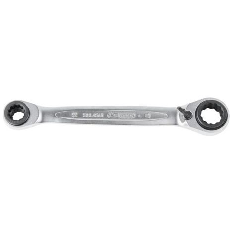 GEARplus Llave de Carraca Reversible 4 en 1, 8x10 - 12x13 mm KS TOOLS