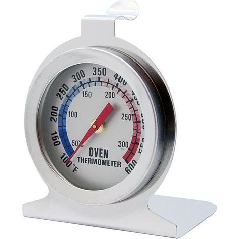 Thermomètre de four - thermomètre de cuisine - thermomètre - thermomètre à aiguille - thermomètre suspendu - acier inoxydable - argent (1/5)