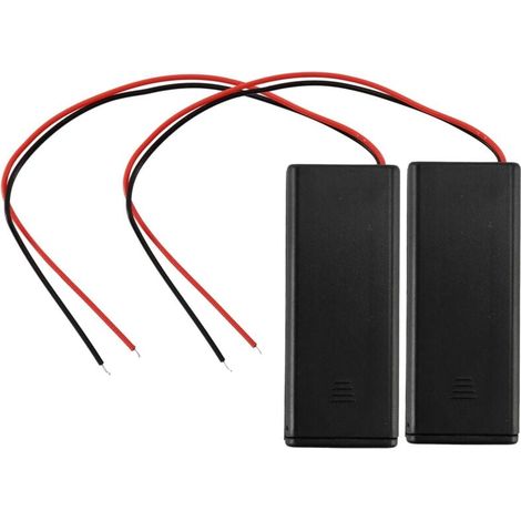 2 Pièces Support Pile 2xAAA 3V avec Couvercle pour Commutateur Électrique (1/4)