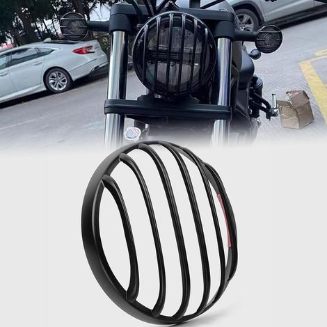 Per copertura protettiva degli indicatori di direzione del fanale posteriore, copertura della griglia del faro compatibile per accessori Ho&n&da Rebel CMX 250/CMX300/CMX 500 2021-2024 (1 pezzo-nero op (1/5)