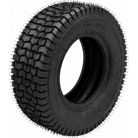 PNEU TUBELESS 20x8.00-8 POUR TRICYCLE DE JARDIN MOTEUR (1/4)