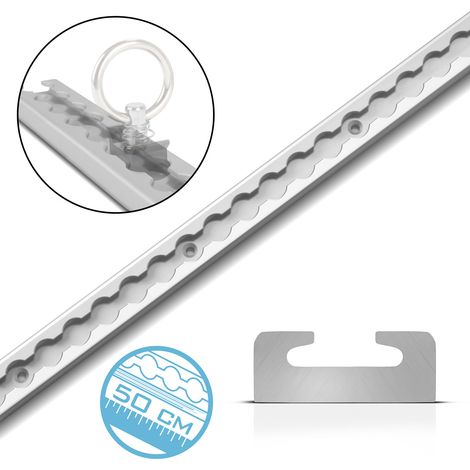 STAHLWERK Carril de amarre 50 cm carril aéreo Carril de amarre de aluminio (1/5)