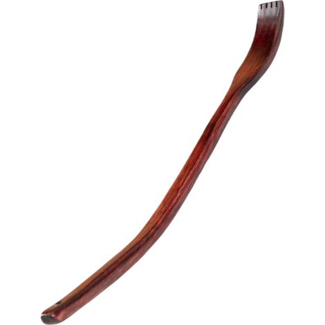 Rugmassager - Bois De Hêtre Massif - Poignée Courbée Ergonomique 45 X 3 Cm - Surface Lisse Et Polie - Pour Soulagement De La Démangeaison Du Dos - 1 Pièce