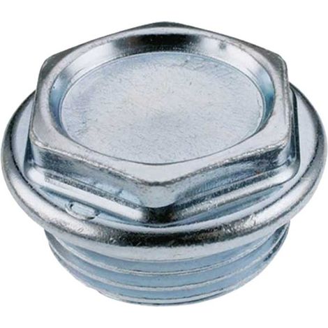 TAPPO CIECO ZINCATO PER RADIATORI 1"" DX - Ø48 mm