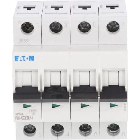 Leitungsschutzschalter 4P C 20A 6kA AC PL6-C20/4 166522