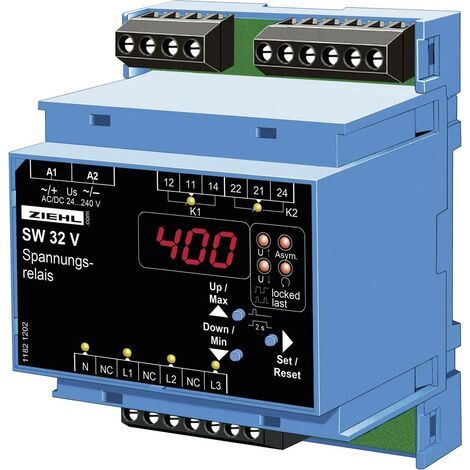 Ziehl SW32V S222279 Spannungsüberwachungsrelais Anzahl Relais-Ausgänge: 2 (1/4)