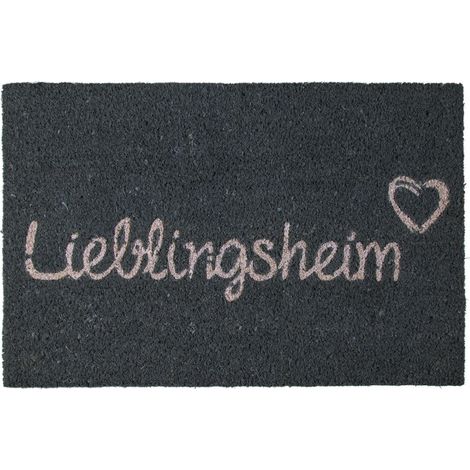 Türmatte Fußmatte Lieblingsheim Türvorleger 60x40cm Kokosfaser