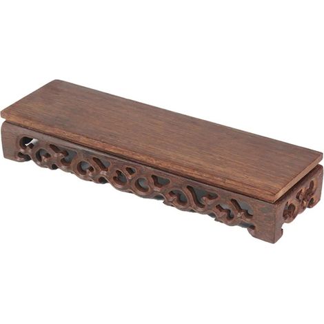 Socle miniature en bois prsentoir pour figurines pot (1/5)