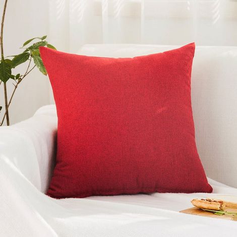 Leinenkissenbezüge, dekorative Kissenbezüge, weiche Sofakissenbezüge, geeignet für Sofas, Wohnzimmer und Betten, 20 x 20 Zoll.
