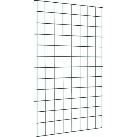 Teichzaun Set 8 pcs Grün 50 x 80 cm Stahl