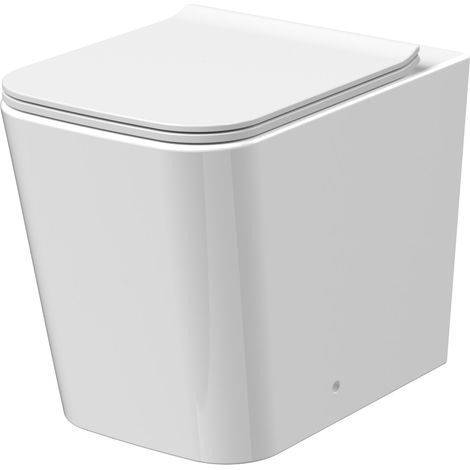 Nuie Orlen Rimless Back to Wall Toilet - Soft Close Seat