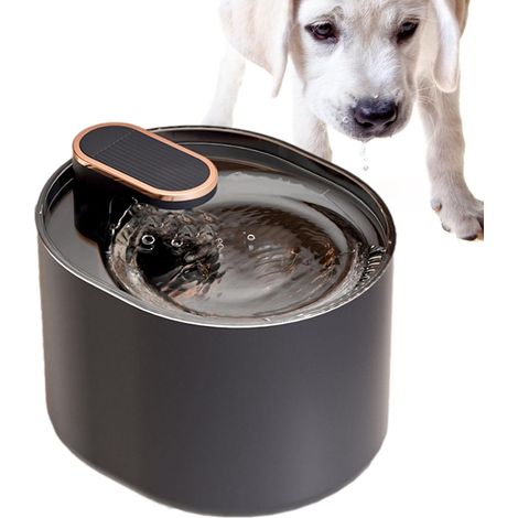 Distributeur d'eau pour animaux de compagnie, distributeur à filtre remplaçable, distributeur d'eau silencieux pour animaux de compagnie, convient à de nombreux animaux de compagnie (1/5)