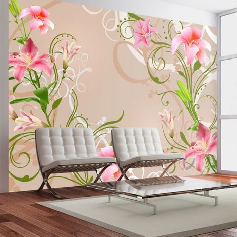 Papier Peint "Subtle Beauty of the Lilies" 280 x 400 cm (1/2)