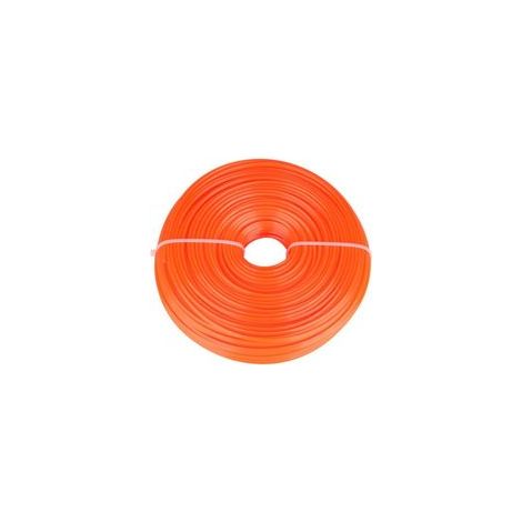 Fil de Débroussaillement Carré 2,4mm pour Tondeuse à Gazon, Longueur 100m - (1/3)